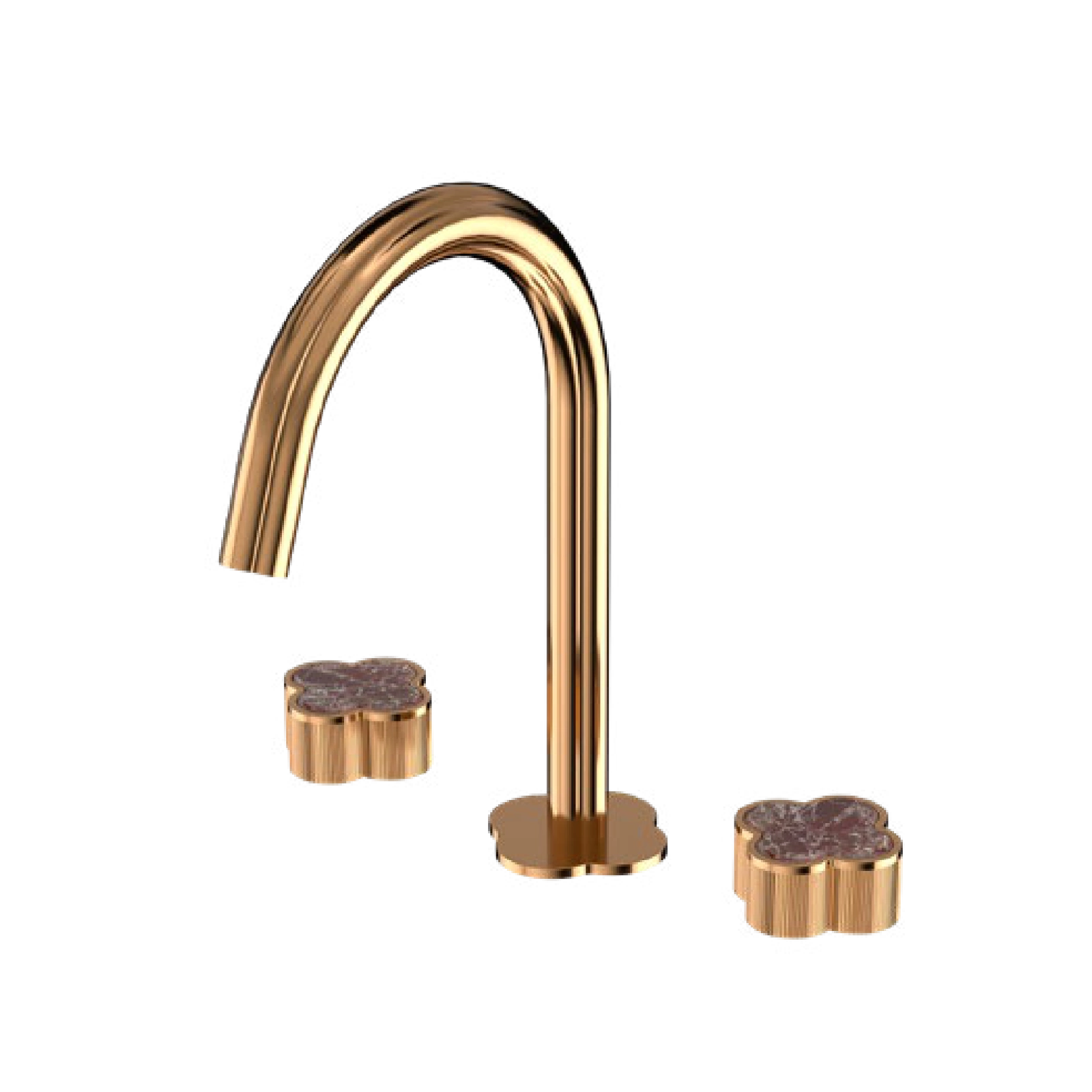LD-67604 LANGDENG Flora Series Wall-Mount Bathroom Faucet LD-67604A