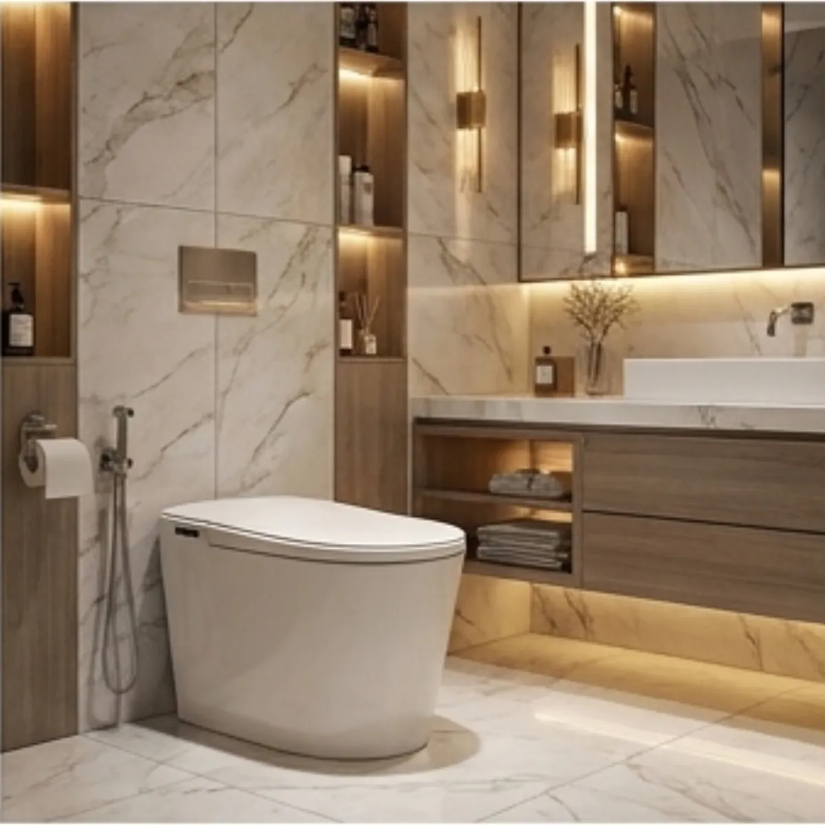 Smart One-Piece Toilet - LANGDENG LD-U7