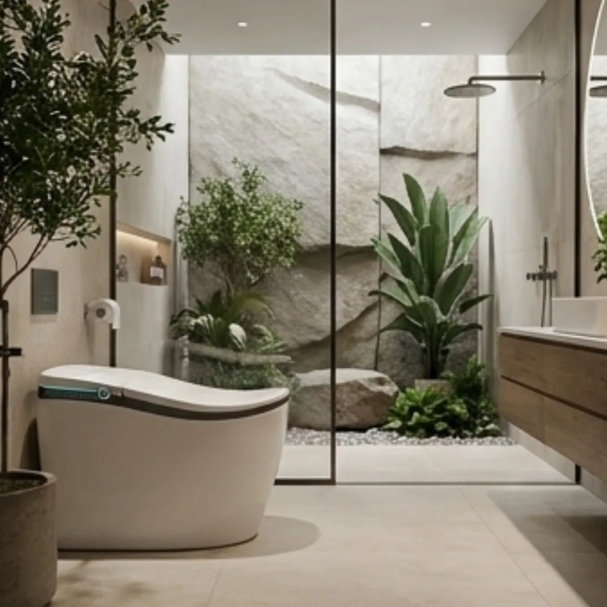 Smart One-Piece Toilet (Yacht Series) - LANGDENG view 4
