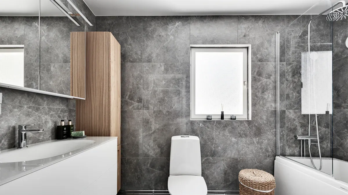 Modern Bathroom Aesthetics: Stainless Steel Meets Minimalism